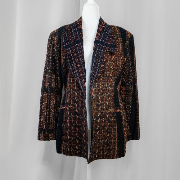 Vintage 80s Boho Power Blazer - Picture 1 of 7